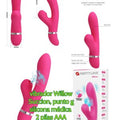 VIBRADOR WILLOW CON SUCCION PUNTO G
