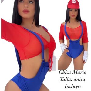 DISFRAZ CHICA MARIO TALLA UNICA