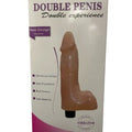 VIBRADOR DOUBLE PENIS (con testículos) CAJA BLANCA