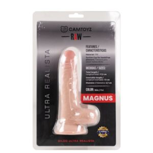 DILDO ULTRA REALISTA MAGNUS 17.5CM CAMTOYZ