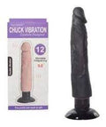 VIBRADOR CHUCK SIN TESTICULOS CON CHUPA