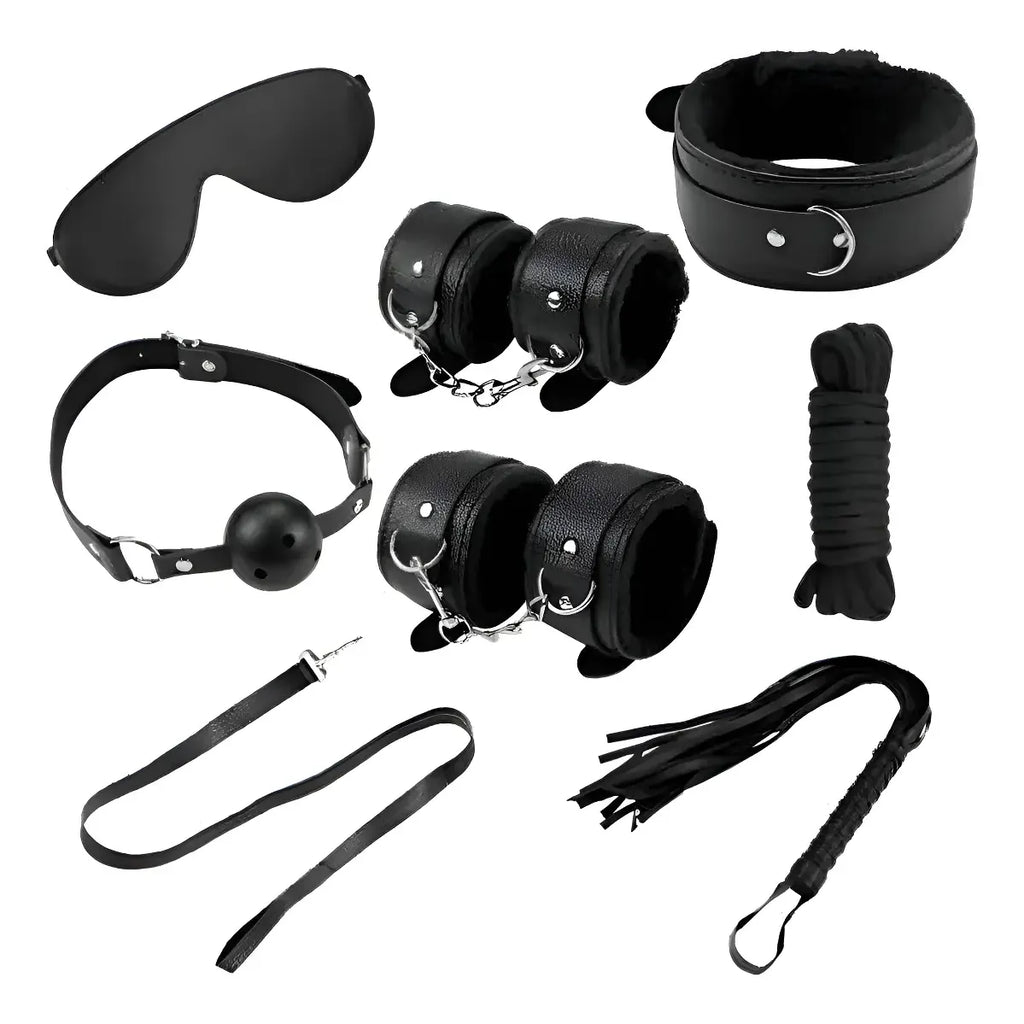 KIT FETISH 8 PIEZAS TIPO CUERO iv