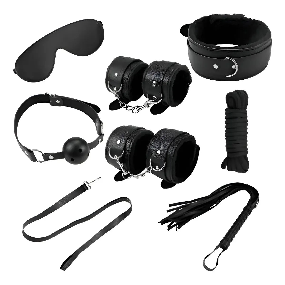 KIT FETISH 8 PIEZAS TIPO CUERO iv