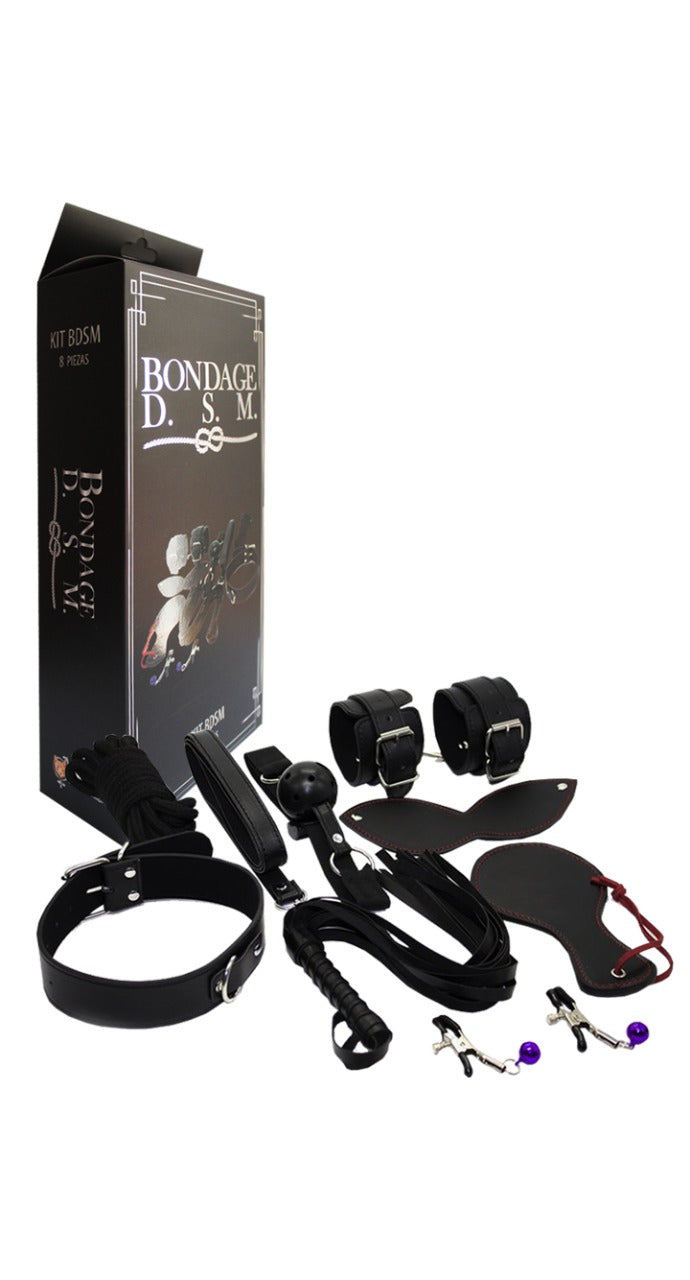 KIT FETISH 8 PIEZAS TIPO CUERO iv