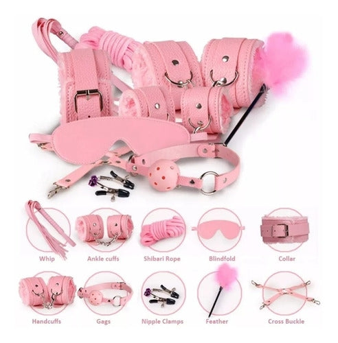 KIT FETISH 10 PIEZAS TIPO CUERO iv