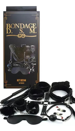 KIT FETISH 10 PIEZAS TIPO CUERO iv