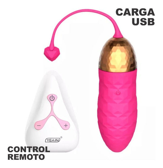 HUEVO VIBRADOR RECARGABLE CONTROL JUMPING DIAMOND