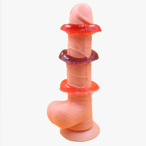 ANILLO LABIOS GOMITAS COMESTIBLES PENE