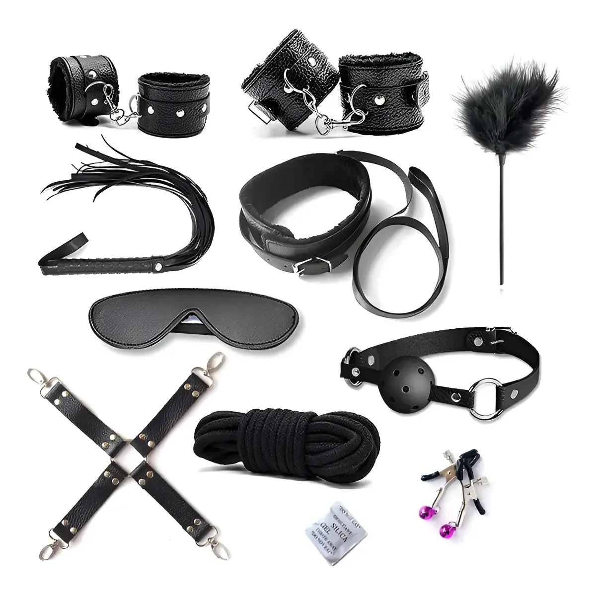 KIT FETISH 10 PIEZAS TIPO CUERO iv
