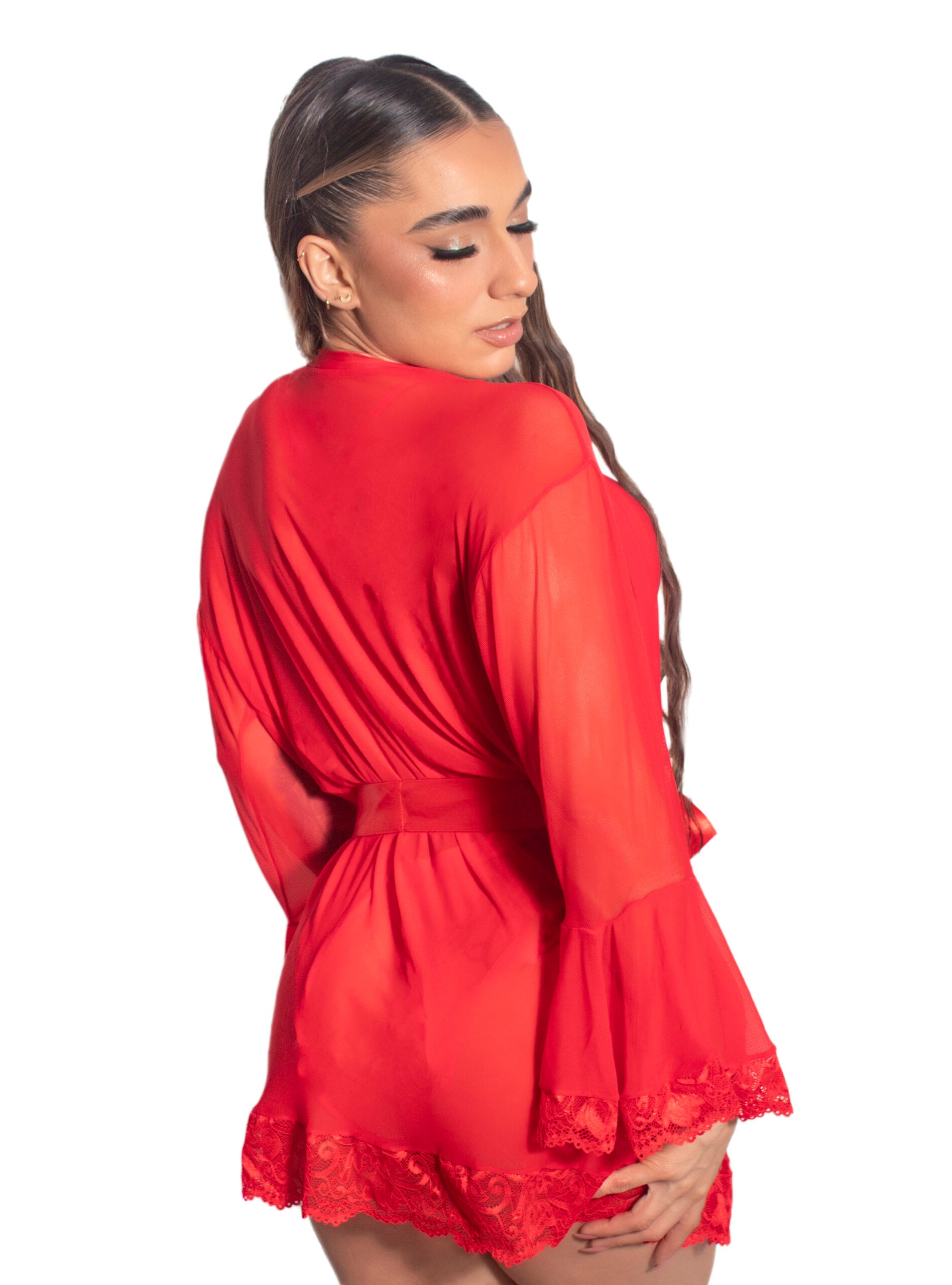KIMONO MALLATEX ROJO ANETH