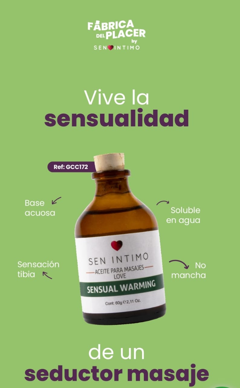 ACEITE MASAJES SENSUAL WARMING 60 ML