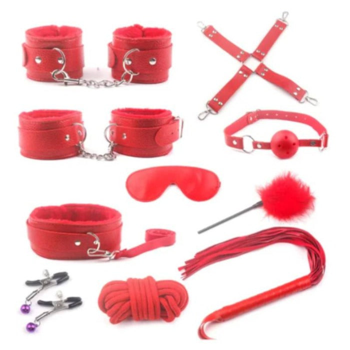 KIT FETISH 10 PIEZAS TIPO CUERO iv