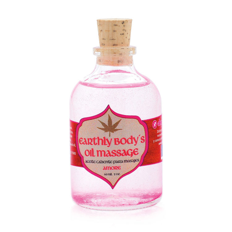 💗 Earthly Body’s Oil Massage Amore – Aceite Caliente para Masajes 60 ml 💗