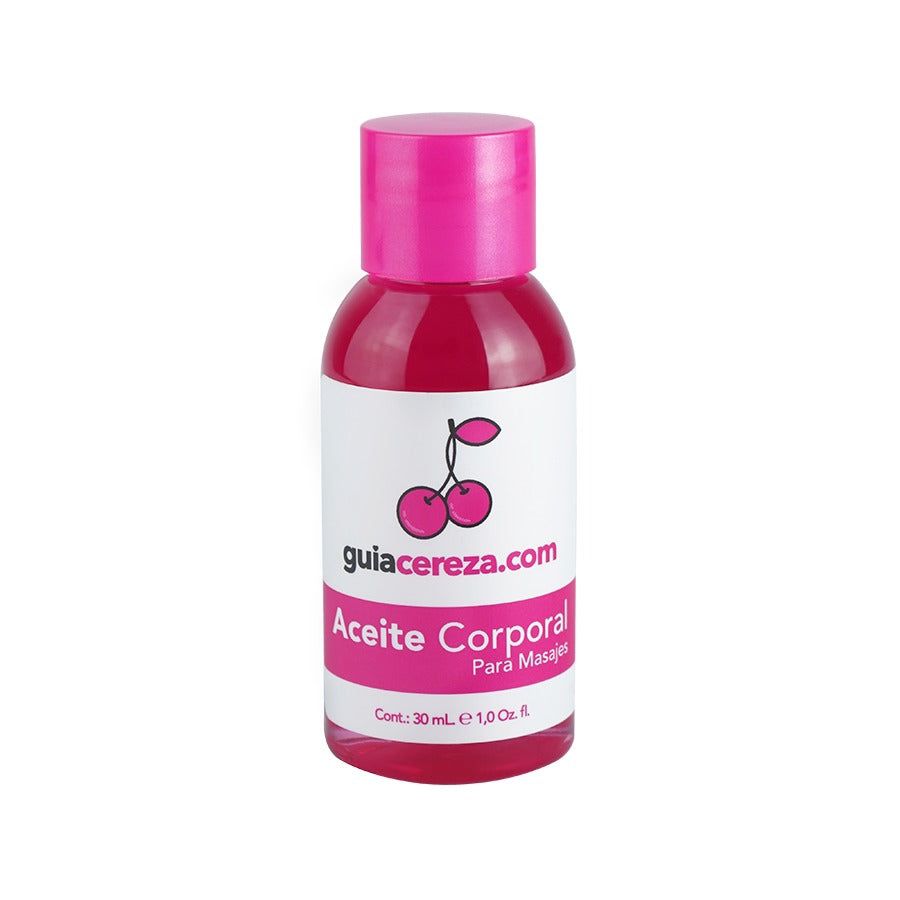 ACEITE CORPORAL PARA MASAJES guia cereza SEN