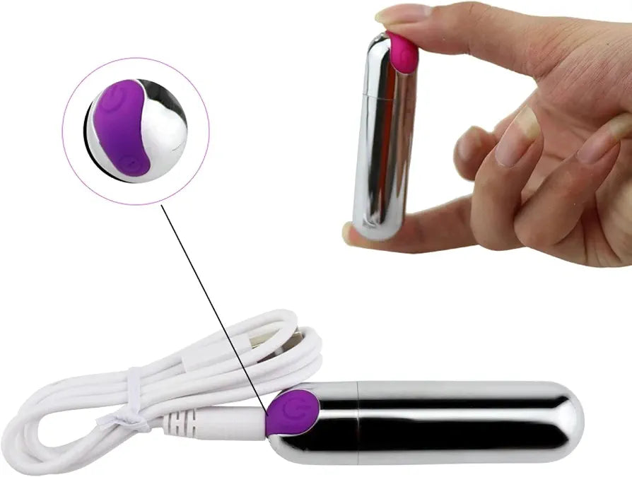 BALA RECARGABLE CROMADA USB
